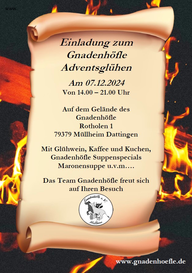 Adventsglühen auf dem Gnadenhöfle