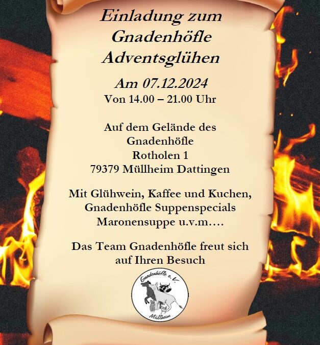 Adventsglühen auf dem Gnadenhöfle