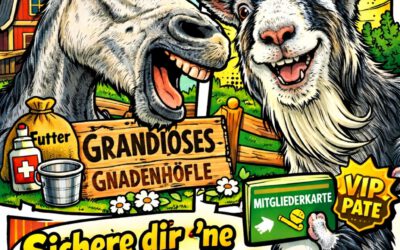 Werde Patentante oder Patenonkel von einem Tier unserer verkuschelten Gnadenhöfle Bande